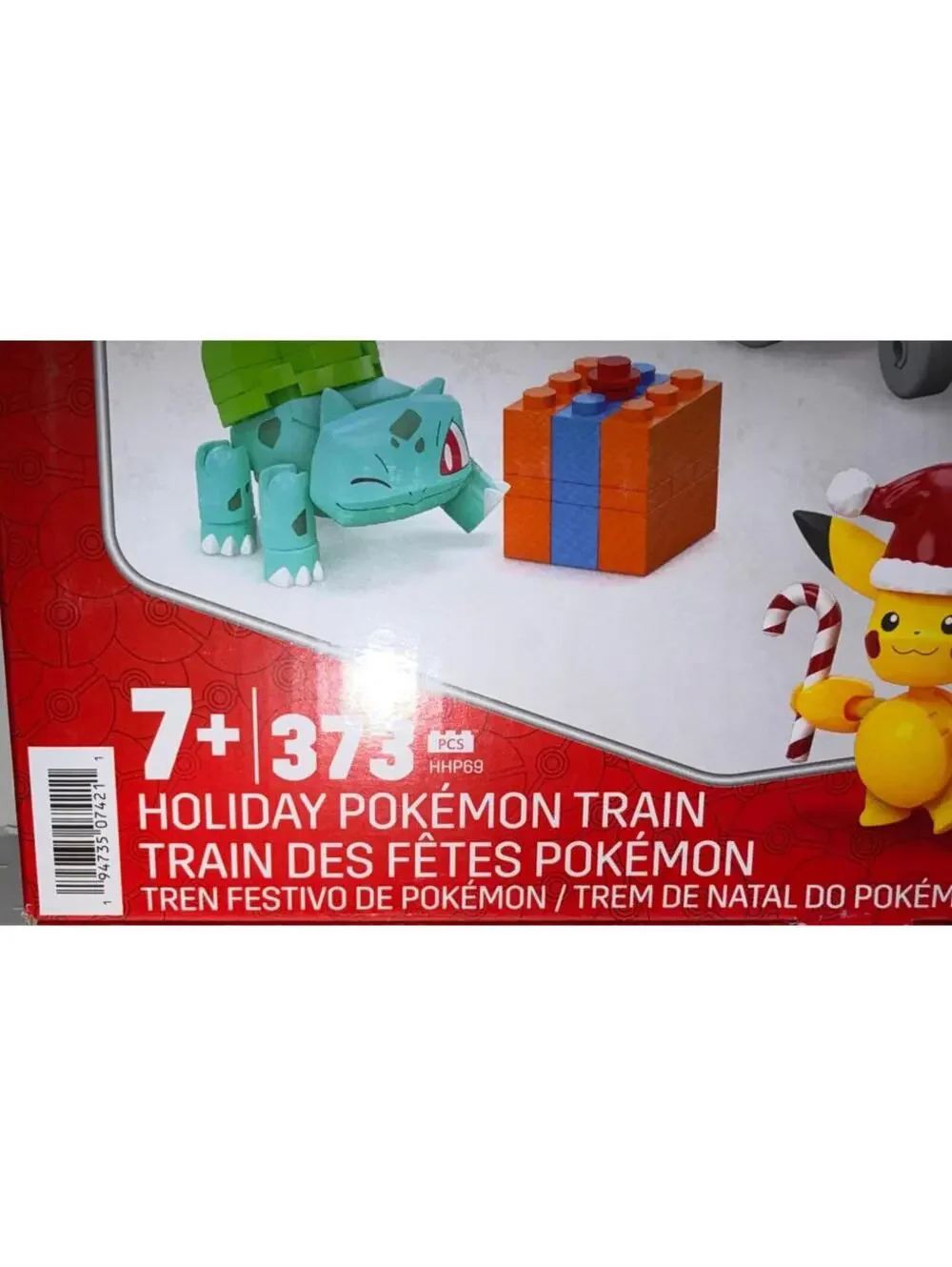 Pokemon MEGA Holiday Train Building Set Pikachu Charmander Bulbasaur Squirtle